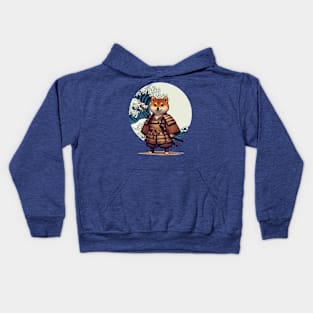 Shiba Inu Samurai Kids Hoodie